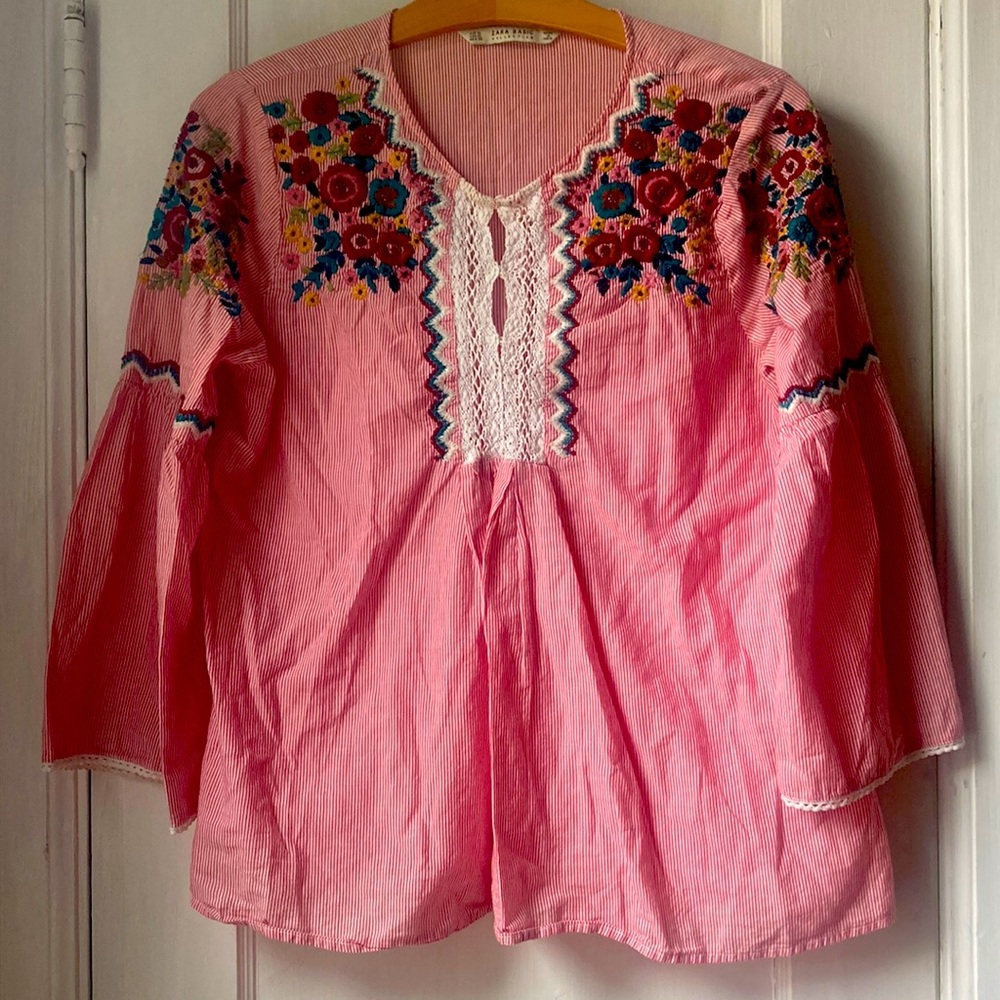 Zara embroidered tunic